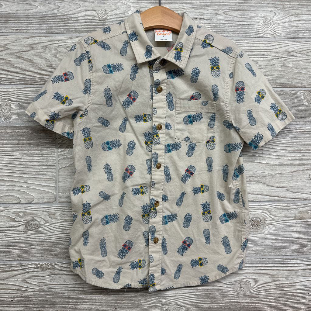 Button Up SS Shirt Pineapples 7