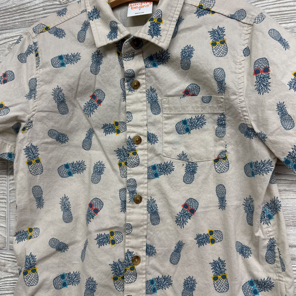 Button Up SS Shirt Pineapples 7