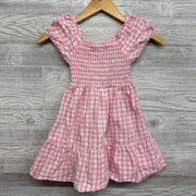 Smocked Gingham Tiered Dress 5-6