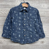 Chambray Button Up Shirt Bears 3t