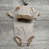 Bodysuit Swoosh & Hat 0-6M