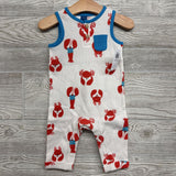 NEW Waffle Knit Henley Outfit Lobsters 3-6M