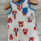 NEW Waffle Knit Henley Outfit Lobsters 3-6M