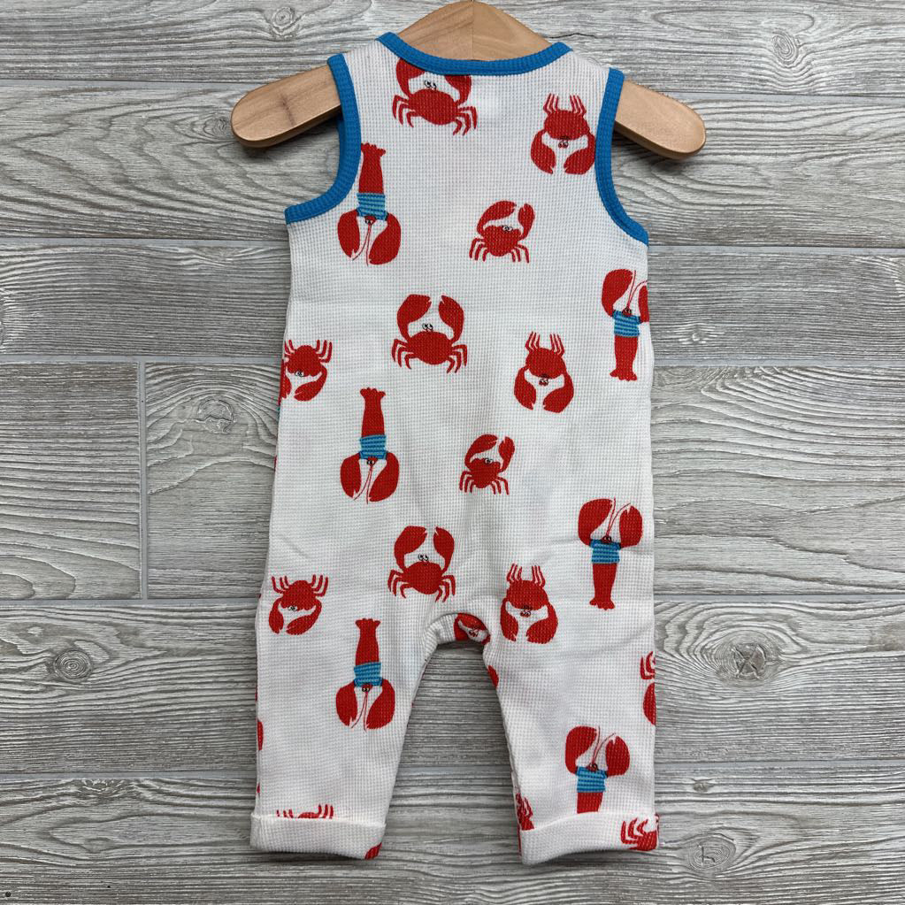 NEW Waffle Knit Henley Outfit Lobsters 3-6M