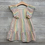 Dress Flutter Sleeve Stripes 4-5