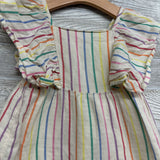 Dress Flutter Sleeve Stripes 4-5