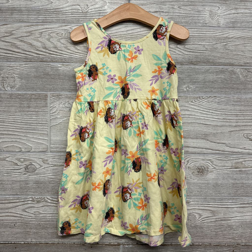 Tank Dress Moana & Flowers 5t
