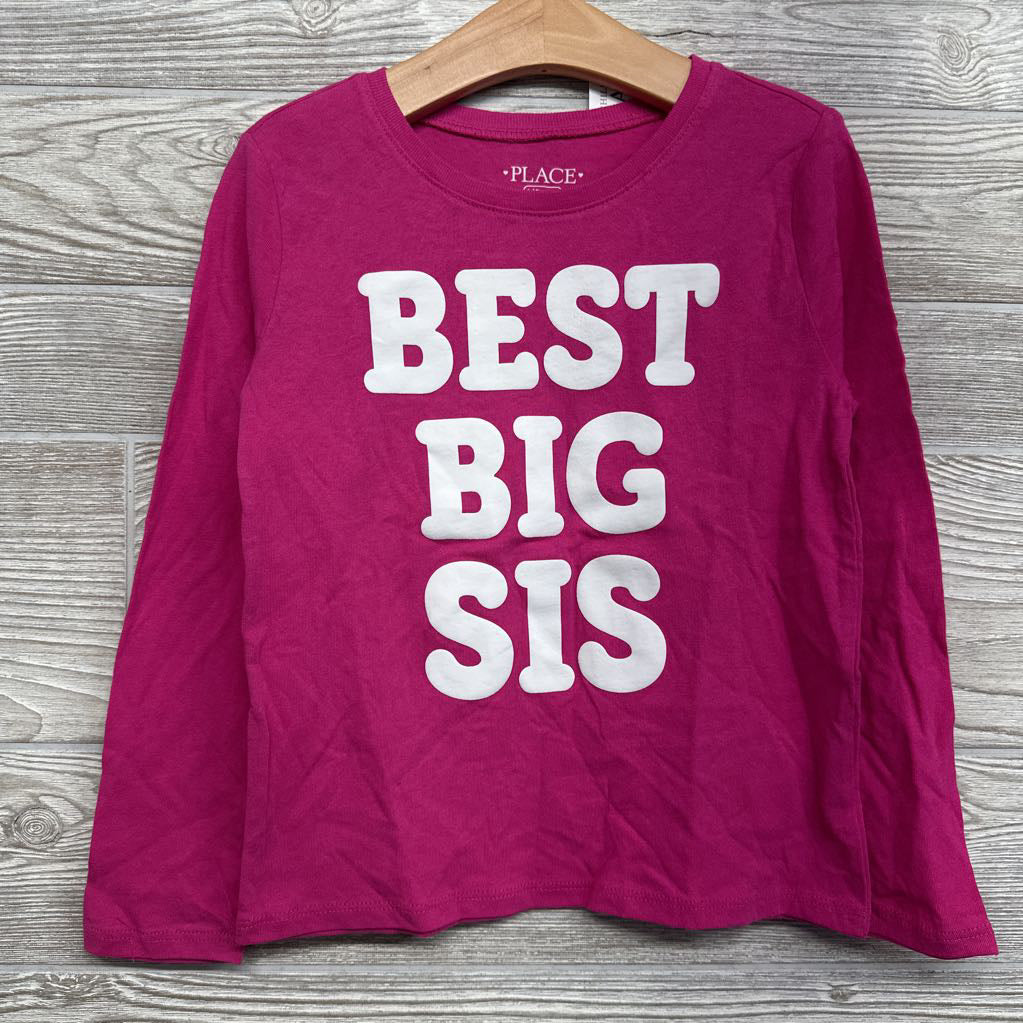 NEW LS Shirt Best Big Sis 5-6