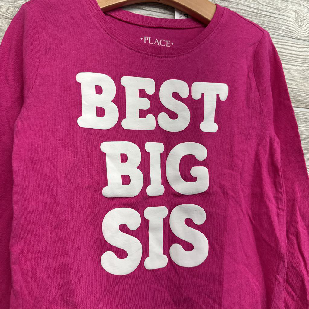 NEW LS Shirt Best Big Sis 5-6