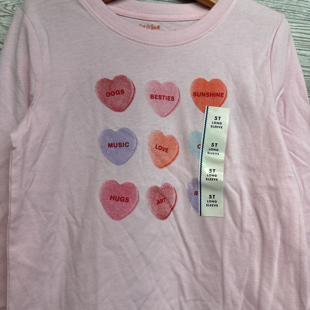 NEW Shirt Hearts 5t