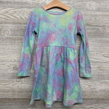 Waffle Knit Tie Dye LS Dress 5-6