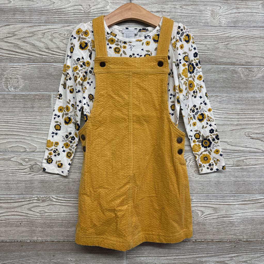 NEW Corduroy Skirtall & LS Shirt Flowers 5t