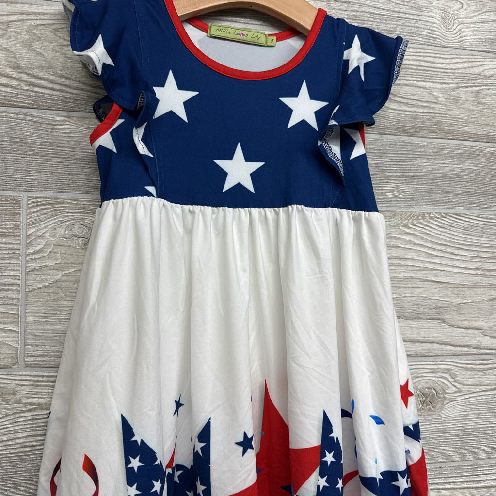 Flutter Sleeve Dress Stars 5