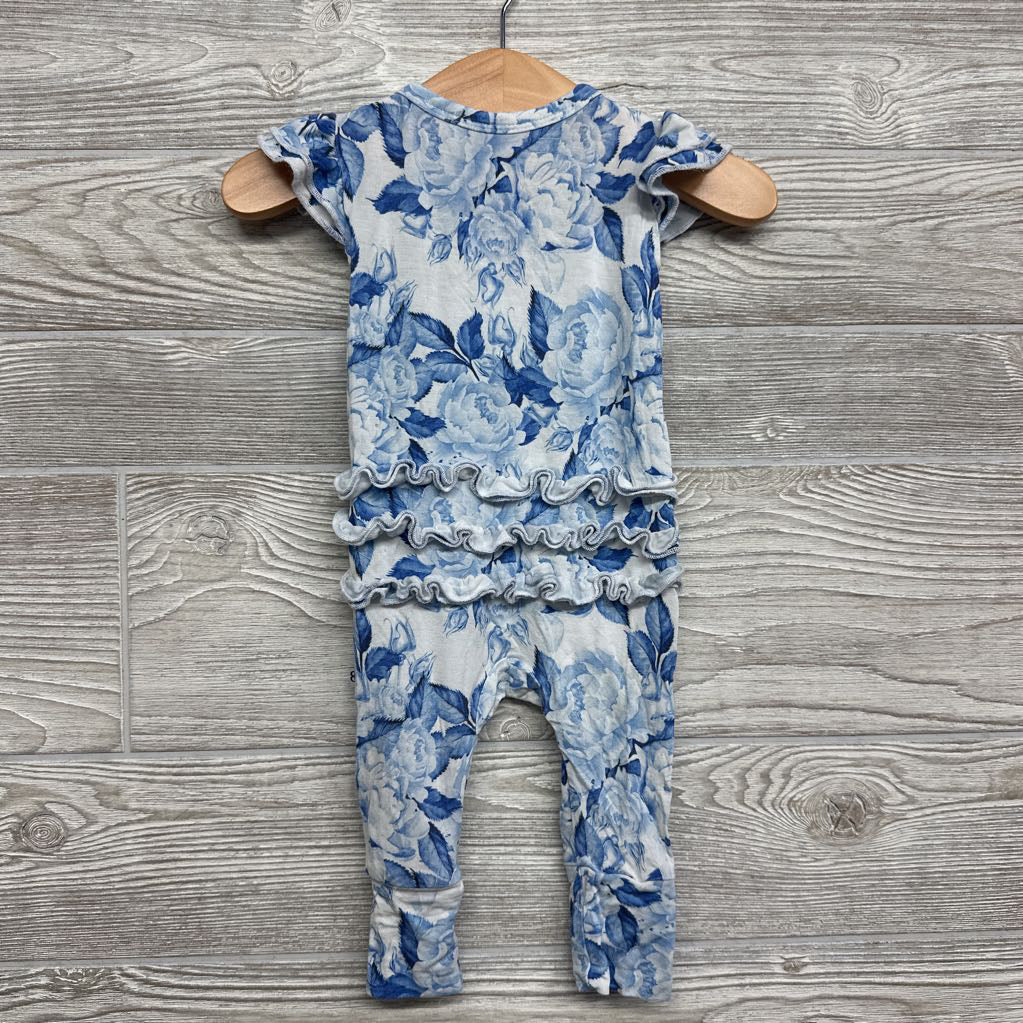 Bamboo Ruffle Outfit Flowers 0-3M