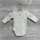 LS Bodysuit Ruffle Shoulder Mommy's Little Flower 3-6M