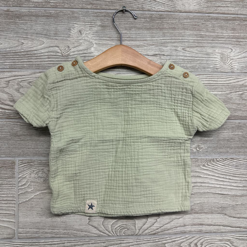 Muslin Shirt Shoulder Buttons 24M