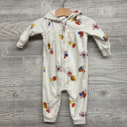 Fleece Outfit W/ Hood Flowers 6M