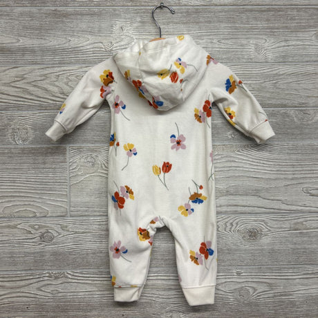 Fleece Outfit W/ Hood Flowers 6M