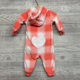 Fleece Outfit W/ Hood Plaid 6M