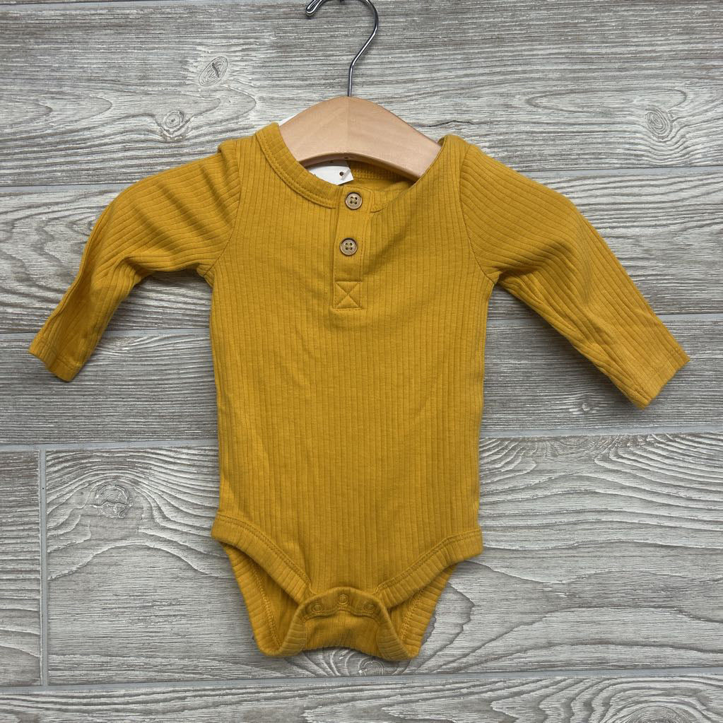 Ribbed Henley Outfit 0-3M