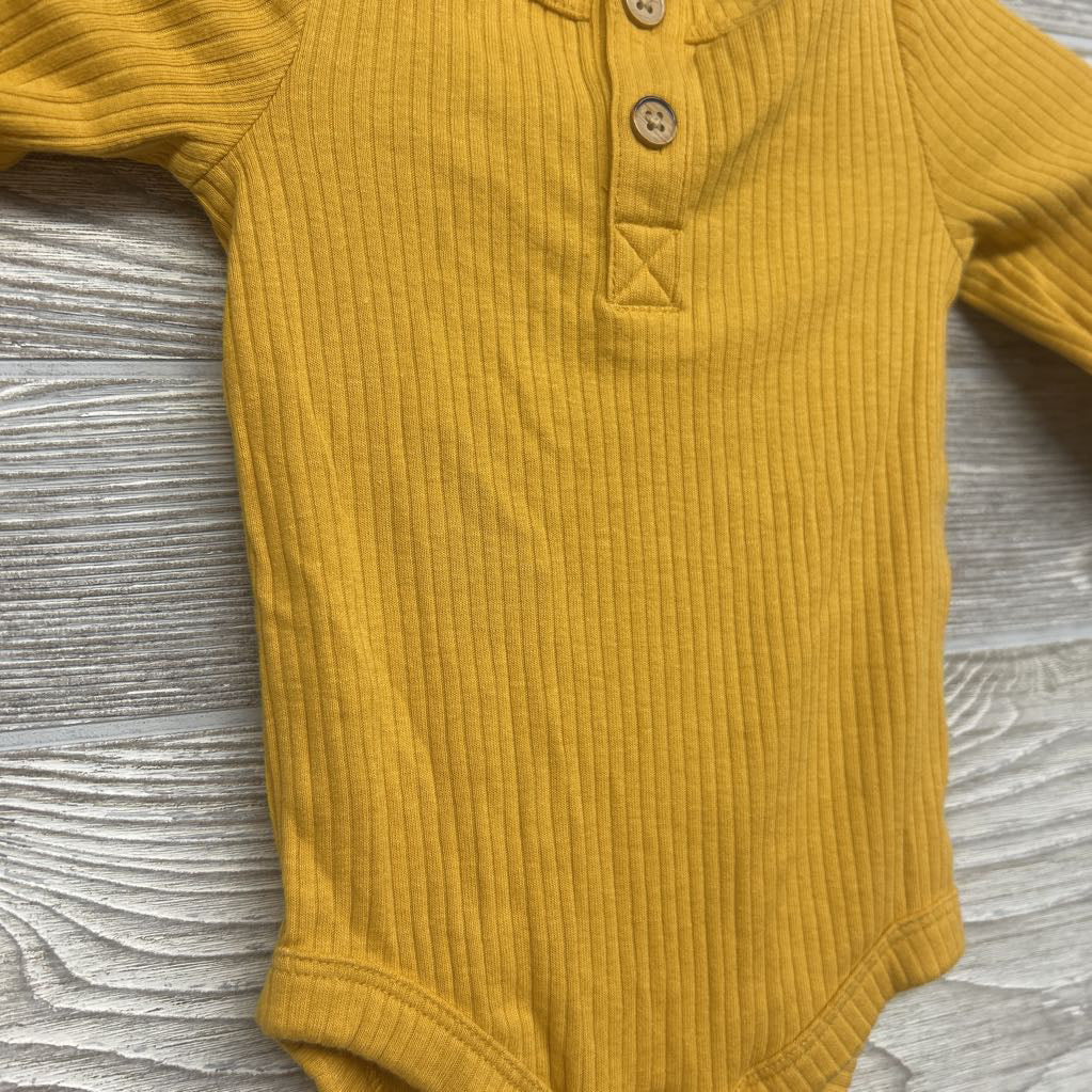 Ribbed Henley Outfit 0-3M