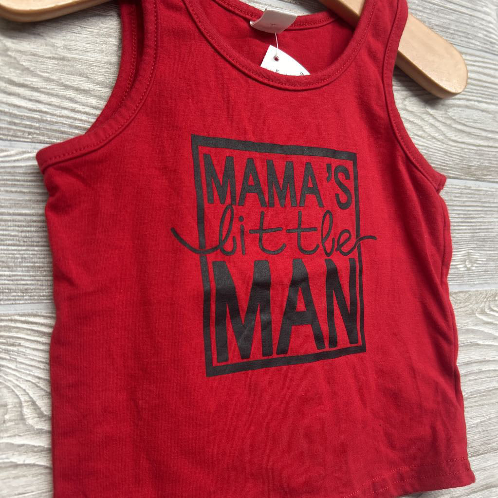 Tank Top Mama's Little Man 12-18M