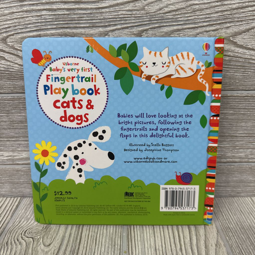 Usborne Fingertrail Playbook Cats & Dogs