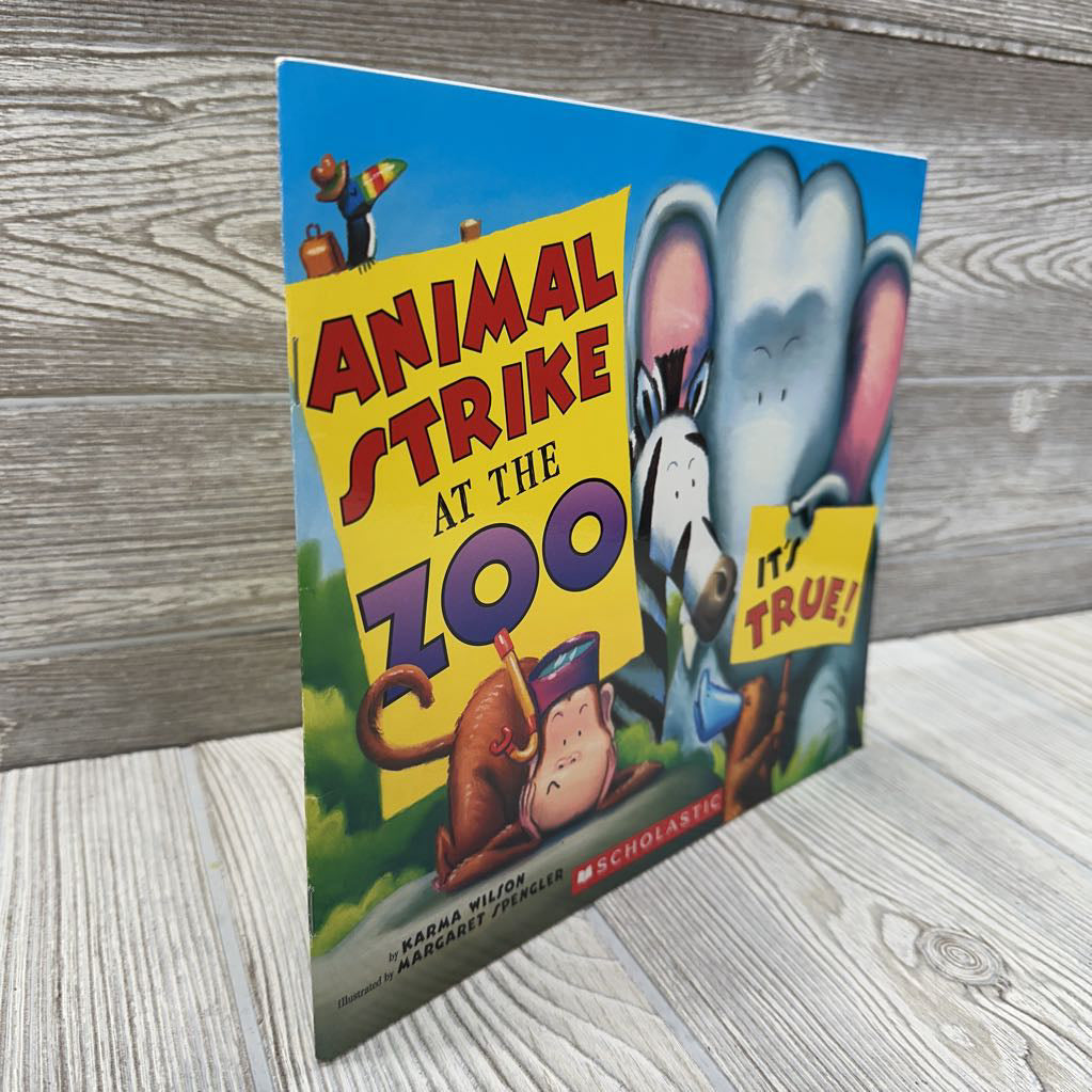 Animal Strike At The Zoo Paperback Book