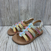 Velcro Glitter Sandals 5C