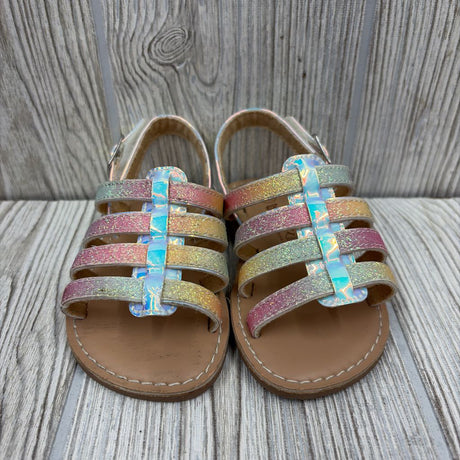 Velcro Glitter Sandals 5C