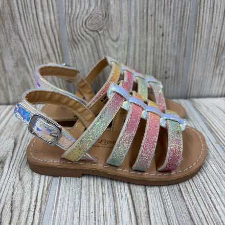 Velcro Glitter Sandals 5C