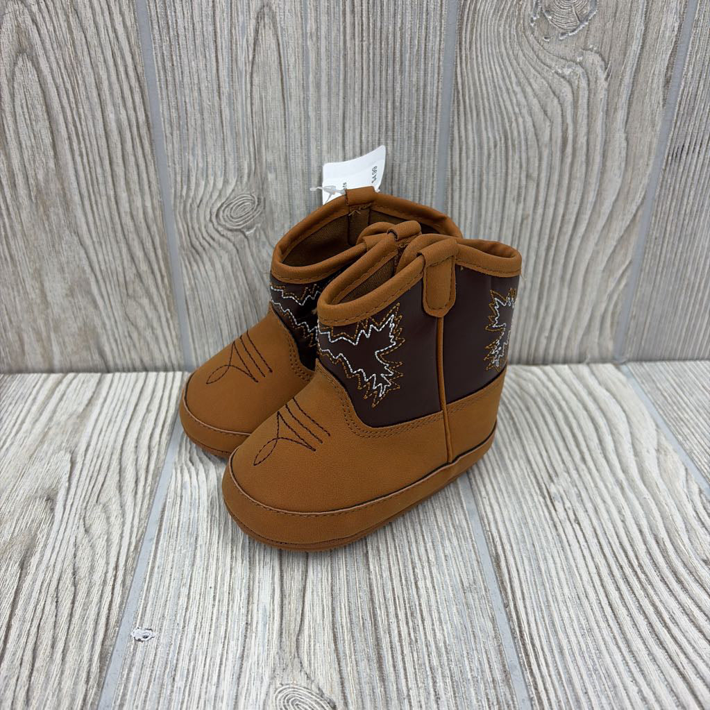 NEW Side Velcro Western Boots 3-4C