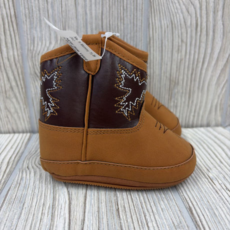 NEW Side Velcro Western Boots 3-4C