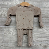LS Bamboo Shirt & Pants Bears Trees NB