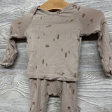 LS Bamboo Shirt & Pants Bears Trees NB