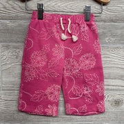 NEW Wide Leg French Terry Pants Flowers 3-6M