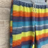 Drawstring Swim Trunks Stripes 10-12