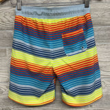 Drawstring Swim Trunks Stripes 10-12