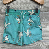 Drawstring Swim Trunks Seagulls French Fries 3T