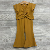Ribbed Flutter Sleeve Shirt & Flare Pants 18-24M