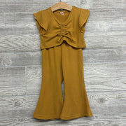 Ribbed Flutter Sleeve Shirt & Flare Pants 18-24M