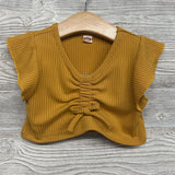 Ribbed Flutter Sleeve Shirt & Flare Pants 18-24M