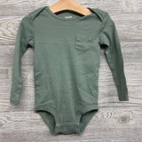 3 Pk LS Bodysuits Chest Pocket Dinosaurs Stripes Solid 24M