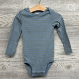 3 Pk LS Bodysuits Chest Pocket Dinosaurs Stripes Solid 24M