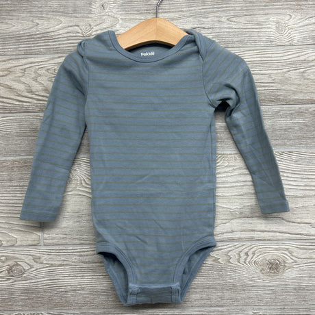3 Pk LS Bodysuits Chest Pocket Dinosaurs Stripes Solid 24M
