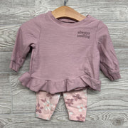 Textured LS Shirt & Leggings Always Smiling Flowers 6M