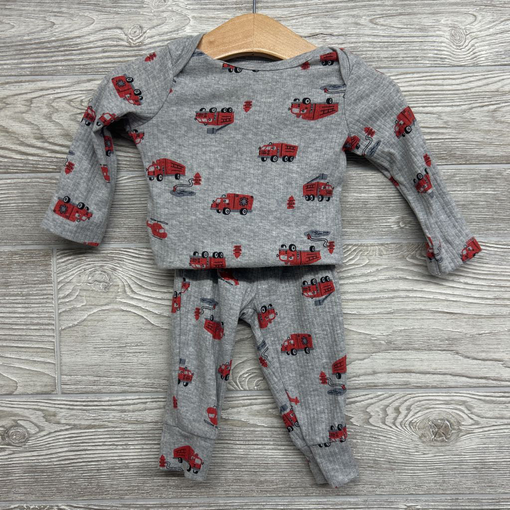 LS Ribbed Bodysuit & Pants 6M