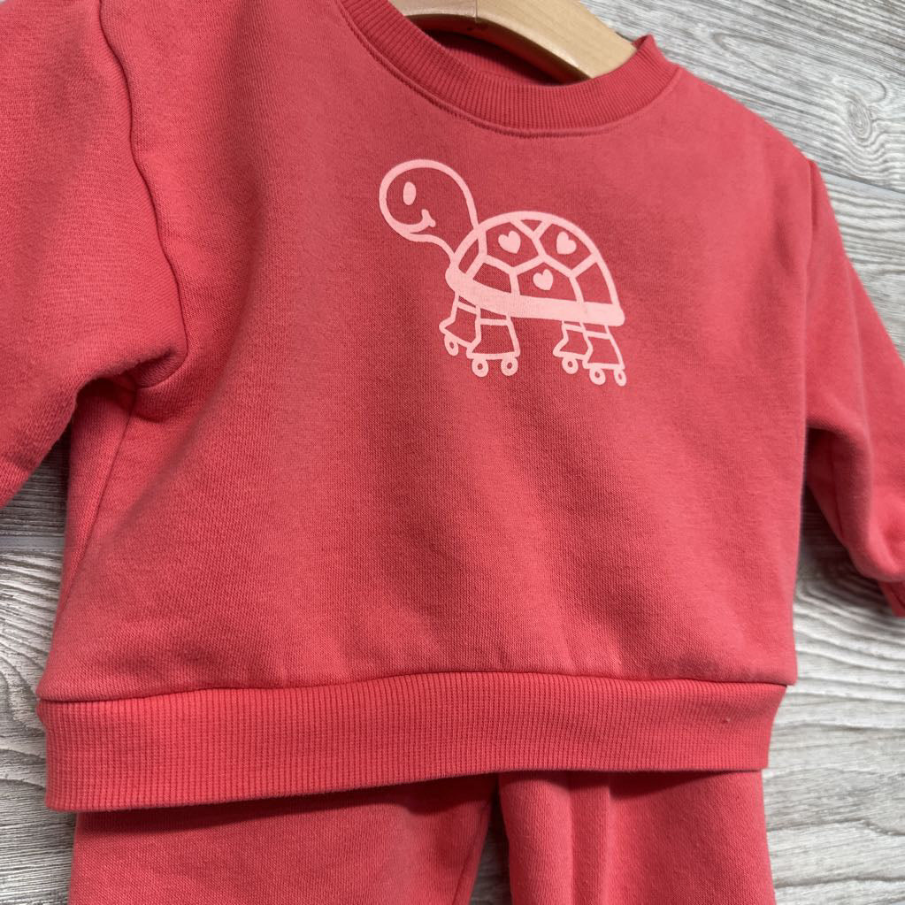 Crewneck & Sweatpants Turtle Roller Skating 6-9M