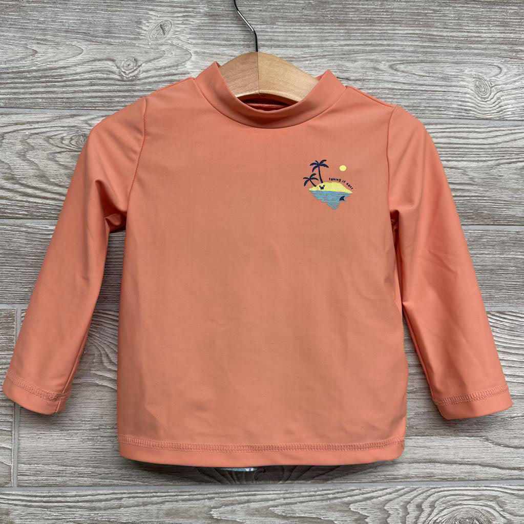 LS Rash Guard & Swim Trunks Taking It Easy Beaches 18M