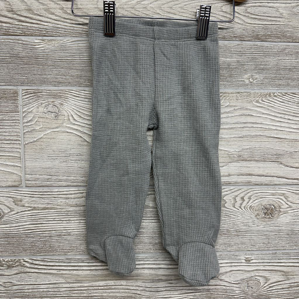 Waffle Knit Footed Pants Swoosh 6M